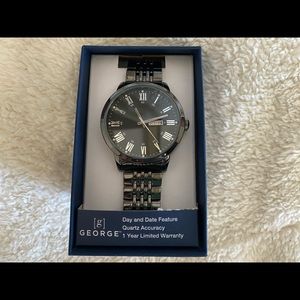 Dark metal grey watch